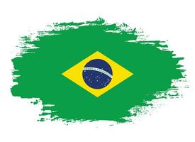 verf borstel beroerte clip art Brazilië vlag vector