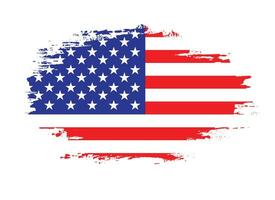 verf inkt borstel beroerte Verenigde Staten van Amerika vlag vector