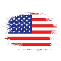 bekladden borstel beroerte Verenigde Staten van Amerika vlag vector