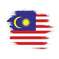 modern borstel beroerte Maleisië vlag vector