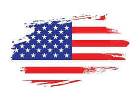inkt spatten borstel beroerte Verenigde Staten van Amerika vlag vector