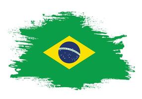bekladden borstel beroerte Brazilië vlag vector