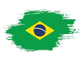 abstract borstel beroerte Brazilië vlag vector