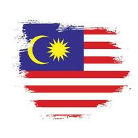 vrij borstel beroerte Maleisië vlag vector beeld