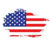 wijnoogst Verenigde Staten van Amerika grunge structuur vlag vector