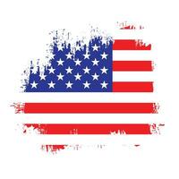 Verenigde Staten van Amerika grunge structuur vlag vector