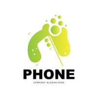 smartphone logo, communicatie elektronica vector, modern telefoon ontwerp, voor bedrijf merk symbool vector