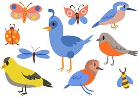 Gratis Vogels Bugs Vectoren