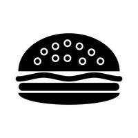 uniek hamburger vector glyph icoon