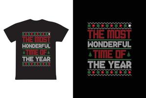 Kerstmis t overhemd ontwerp. de meest geweldig tijd jaar. t overhemd ontwerp vector