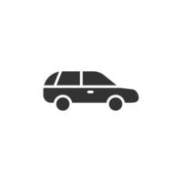 auto icoon in vlak stijl. auto- voertuig vector illustratie Aan wit geïsoleerd achtergrond. sedan bedrijf concept.