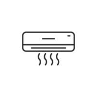 conditioner icoon in vlak stijl. koeler vector illustratie Aan wit geïsoleerd achtergrond. verkoudheid klimaat bedrijf concept.