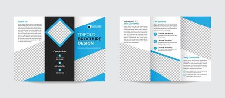 zakelijke professioneel modern bedrijf drievoud brochure ontwerp sjabloon pro vector