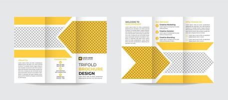 modern zakelijke bedrijf drievoud brochure ontwerp sjabloon pro vector