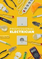 elektriciteit, elektrisch gereedschap en instrumenten vector