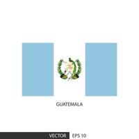 Guatemala plein vlag Aan wit achtergrond en specificeren is vector eps10.