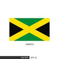 Jamaica plein vlag Aan wit achtergrond en specificeren is vector eps10.