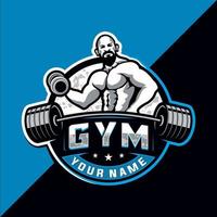 bodybuilding en Sportschool esport logo ontwerp vector