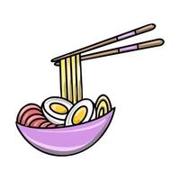 vector ramen vlak ontwerp Japan icoon