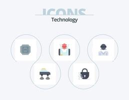 technologie vlak icoon pak 5 icoon ontwerp. realiteit. bril. systeem. technologie. mobiel vector