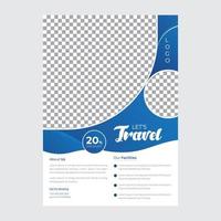 bedrijf folder ontwerp en brochure Hoes bladzijde sjabloon voor reizen agentschap vector