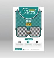 bedrijf folder ontwerp en brochure Hoes bladzijde sjabloon voor reizen agentschap vector