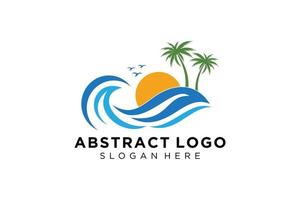 abstract water Golf plons logo symbool en icoon ontwerp. vector