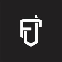 jf logo monogram ontwerp sjabloon vector