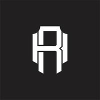 rh logo monogram ontwerp sjabloon vector