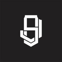 sj logo monogram ontwerp sjabloon vector