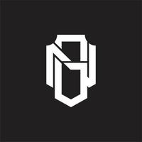 gn logo monogram ontwerp sjabloon vector