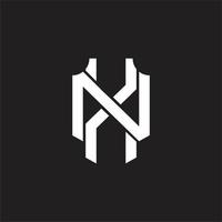 xn logo monogram ontwerp sjabloon vector