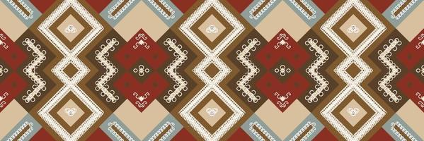 ikat naadloos patroon ikat strepen batik textiel naadloos patroon digitaal vector ontwerp voor afdrukken Saree kurti Borneo kleding stof grens borstel symbolen stalen katoen