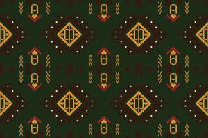 etnisch aztec ikat naadloos patroon textiel ikat afdrukken naadloos patroon digitaal vector ontwerp voor afdrukken Saree kurti Borneo kleding stof aztec borstel symbolen stalen partij slijtage