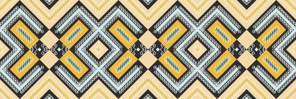 Indisch etnisch ontwerp patroon. traditioneel patroon ontwerp het is een patroon gemaakt door combineren meetkundig vormen. ontwerp voor afdrukken. gebruik makend van in de mode industrie. vector