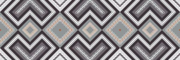 etnisch aztec ikat naadloos patroon textiel ikat chevron naadloos patroon digitaal vector ontwerp voor afdrukken Saree kurti Borneo kleding stof aztec borstel symbolen stalen katoen