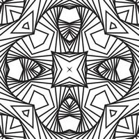 monochroom 3d zichtbaar effect, de illusie van beweging, Aan een wit achtergrond. meetkundig vormen van de zwart lijnen. vector