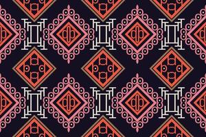 etnisch aztec ikat naadloos patroon textiel ikat streep naadloos patroon digitaal vector ontwerp voor afdrukken Saree kurti Borneo kleding stof aztec borstel symbolen stalen ontwerper
