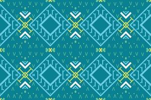 etnisch aztec ikat naadloos patroon textiel ikat prints naadloos patroon digitaal vector ontwerp voor afdrukken Saree kurti Borneo kleding stof aztec borstel symbolen stalen ontwerper