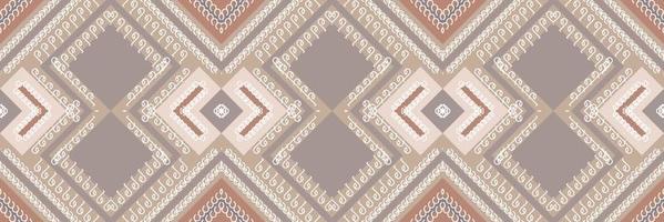 ikat naadloos patroon ikat driehoek batik textiel naadloos patroon digitaal vector ontwerp voor afdrukken Saree kurti Borneo kleding stof grens borstel symbolen stalen ontwerper