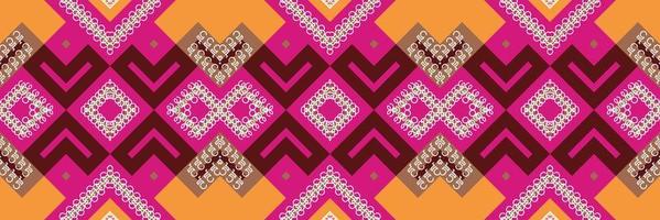 etnisch aztec ikat naadloos patroon textiel ikat chevron naadloos patroon digitaal vector ontwerp voor afdrukken Saree kurti Borneo kleding stof aztec borstel symbolen stalen ontwerper