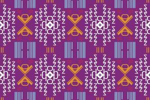 etnisch aztec ikat naadloos patroon textiel ikat ontwerpen naadloos patroon digitaal vector ontwerp voor afdrukken Saree kurti Borneo kleding stof aztec borstel symbolen stalen ontwerper