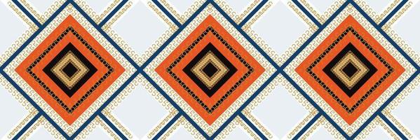 etnisch Indisch prints en patronen. traditioneel gevormde behang het is een patroon gemaakt door combineren meetkundig vormen. ontwerp voor afdrukken. gebruik makend van in de mode industrie. vector