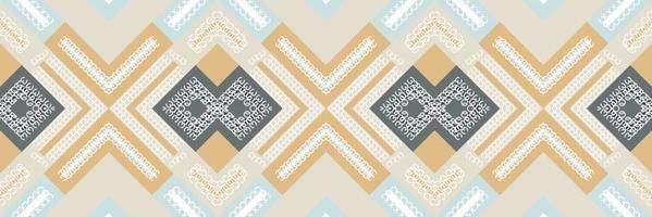 etnisch aztec ikat naadloos patroon textiel Afrikaanse ikat naadloos patroon digitaal vector ontwerp voor afdrukken Saree kurti Borneo kleding stof aztec borstel symbolen stalen partij slijtage