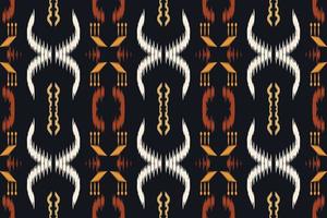 batiktextiel ikat afdrukken naadloos patroon digitaal vector ontwerp voor afdrukken Saree kurti Borneo kleding stof grens borstel symbolen stalen ontwerper