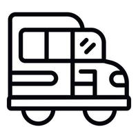 school- bus icoon schets vector. kind studie vector