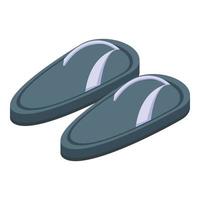 spa slippers icoon isometrische vector. badkamer hanger vector