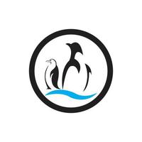 pinguïn dier logo vector