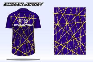 voetbal Jersey sport t-shirt ontwerp mockup voor Amerikaans voetbal club 04 vector