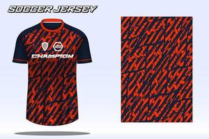 voetbal Jersey sport t-shirt ontwerp mockup voor Amerikaans voetbal club 23 vector